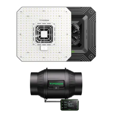 kit Exaustor 100mm Com Led 100w CHIP 2835 e GrowHub