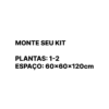 KIT 1 a 2 plantas 60x60x120cm cultivo indoor grow da maria