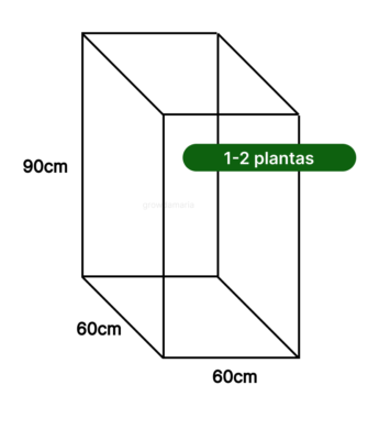 kit 1-2 plantas 60x60x90cm cultivo indoor grow da maria2