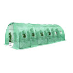 ESTUFA AGRICOLA PORTATIL GREENHOUSE TUNEL COM LONA TRANSLUCIDA VERDE 600X300X200CM|||||