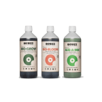 Fertilizante Orgânico Biobizz Trypack Basic Grow Bloom e Algamic 3 x 250ml