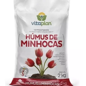 Húmus de Minhoca 8kg Vitaplan