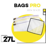 Kit Com 3 Bags PRO 27L Com Tela De Secagem
