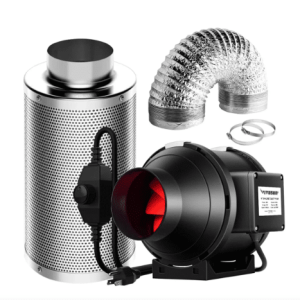 Kit exaustor com filtro e dutos 100MM