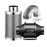 Kit exaustor com filtro de carvão ativado 100MM