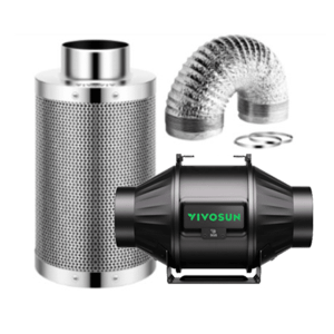 Kit exaustor com filtro de carvão ativado 100MM