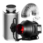 Kit exaustor com filtro e dutos 125MM