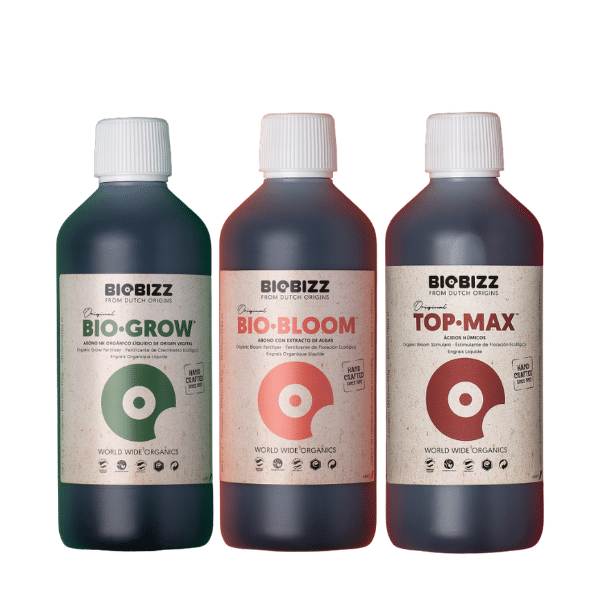 Fertilizante Orgânico Biobizz Indoor TopMax Bloom e Grow 3 x 250ml