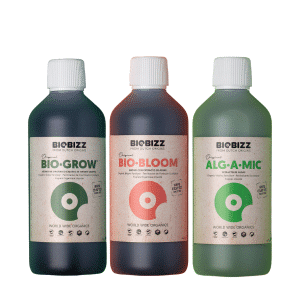 Fertilizante Orgânico Biobizz Trypack Basic Grow Bloom e Algamic 3 x 250ml