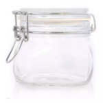 Pote de vidro hermético 500ml|||
