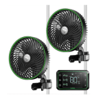 Ventilador (PAR) Inteligente com GrowHub Preto