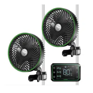 Ventilador (PAR) Inteligente com GrowHub Preto
