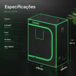 cabine cultivo 75x45x90cm vivosun compacta9