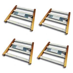 Kit 04 Paineis 120w Quantum Barra Chips Samsung Lm283b
