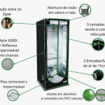 Kit Cultivo Led 120w Lm301h + Tenda 80x80x180
