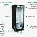 Kit Cultivo Led 120w Lm301h + Tenda 80x80x180 + Fert Trip