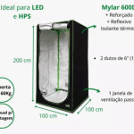 Kit Cultivo Led 240w Lm301h Estufa100x100 Fert Tri