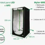 Kit Cultivo Led 240w Lm301h Estufa100x100 Fert Tri