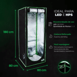 Kit De Cultivo 80x80x180 Quantum board 120w