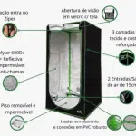 Kit De Cultivo Led Qb 480w Lm301h Estufa 120x120x200