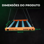painel de led 240 W MP