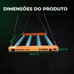 painel de led 240 W MP