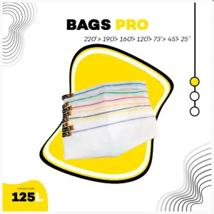 Kit Bags Full Mesh - 125L com 8 Bags + Tela de secagem