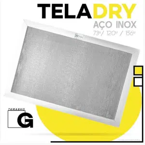 Tela Dry Aço Inox Grande 156 micras