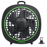 AeroWave D4 Ventilador de Clipe para Cultivo Gancho Removível Preto