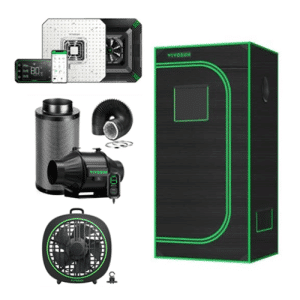 Kit cultivo 6-8 plantas 80×80 Vivosun 150W Chip LM301 Samsung