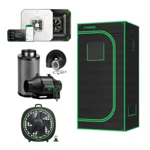 Kit cultivo 6-8 plantas 80×80 Vivosun 150W Chip LM301 Samsung