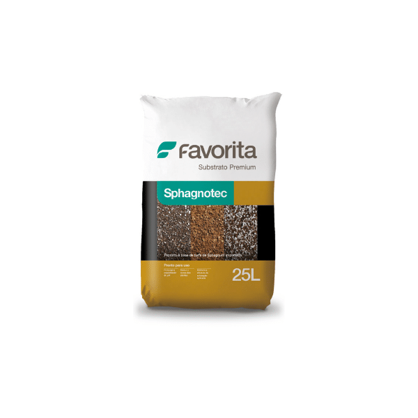 Substrato Sphagnotec - 50% Turfa e 50% Perlita - 25 Litros