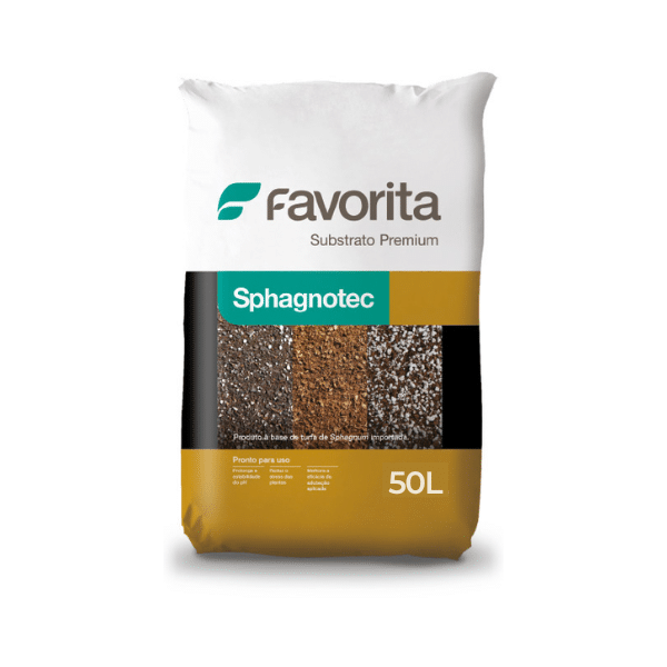 Substrato Sphagnotec - 50% Turfa e 50% Perlita - 50 Litros