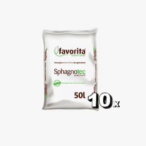 Substrato Spagnotec - 50% Turfa e 50% Perlita - 50 Litros 10 Unidades