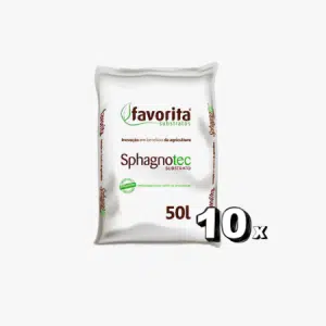Substrato Spagnotec - 50% Turfa e 50% Perlita - 50 Litros 10 Unidades