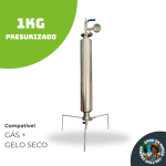 Coluna Extratora Inox 1,5kg Dewax - Compatível com Gás e Gelo Seco