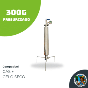 Coluna Extratora Inox 300g Dewax - Compatível com Gás e Gelo Seco