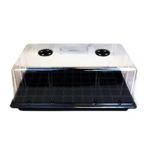 Estufa de Clonagem Propagator 2 Janelas Passiva 55x29x19cm clones e mudas grow da maria