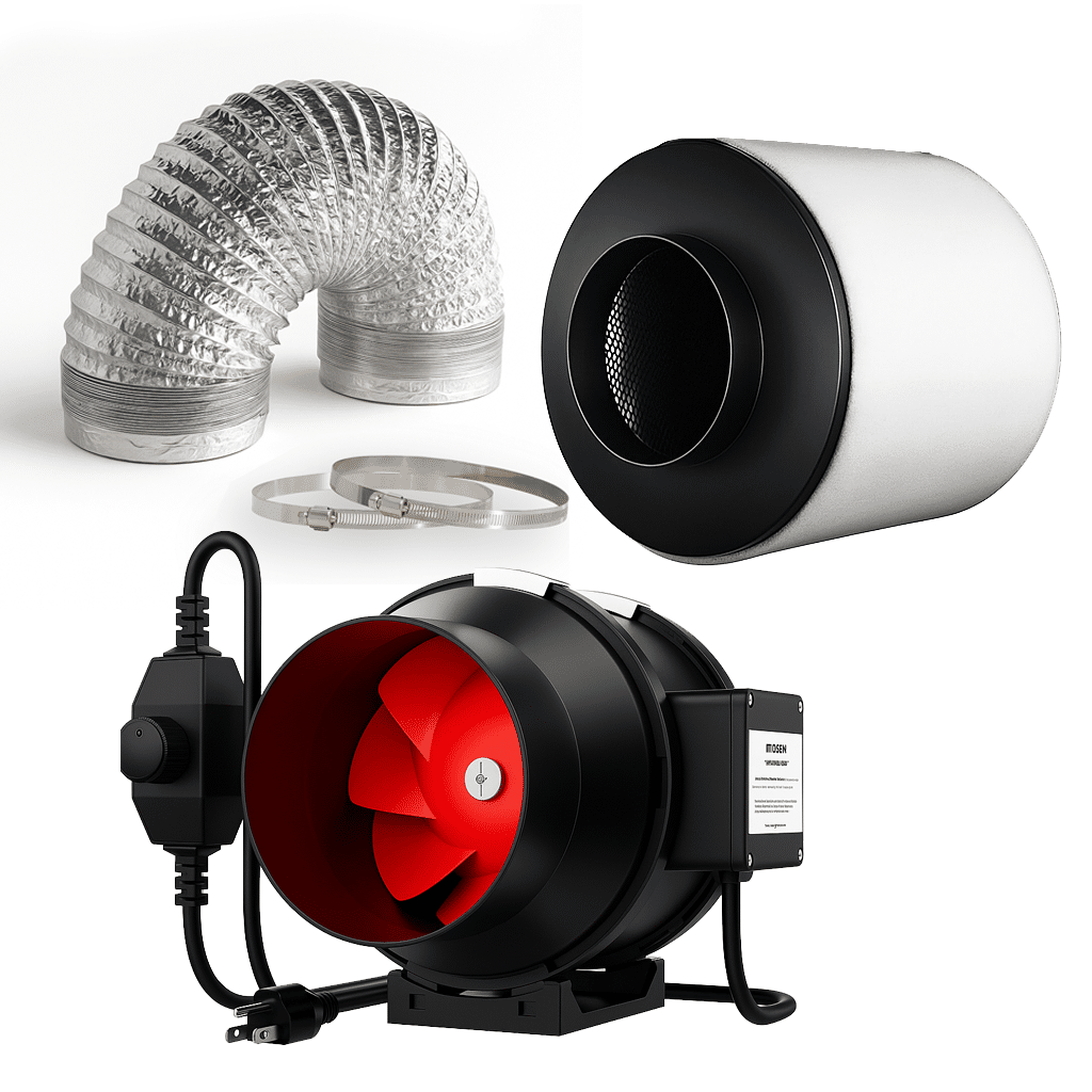 Kit Exaustor Vivosun Com filtro Garden 100mm250m³/h