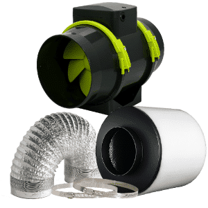 Kit Exaustor Com filtro Garden High Pro 200mm800m³/h 220V
