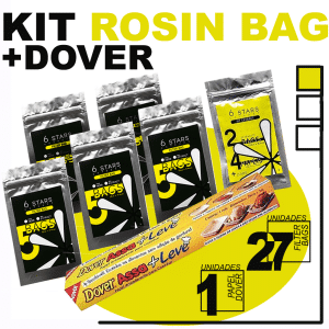 Kit Master Rosin Bags 6 Stars com Dover – Filtros Premium para Extração