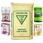 Kit Substrato Carolina Soil 50/50 e Aditivos Para Solo Orgânico