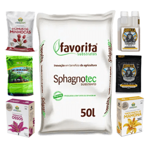 Kit Substrato Sphagnotec 5050 e micorrizas com Aditivos Para Solo Orgânico
