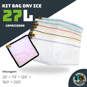 Kit Com 5 Bags PRO 27L Com Tela De Secagem