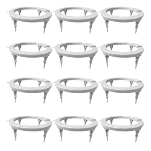 Kit 12 Aneis Cinza de Irrigação 12 cm – Para Vasos e Hidroponia