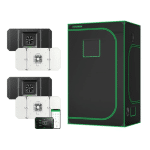 Kit Aerolight 200W CHIP 2835 E GrowHub Com Cabine 120x120x200cm