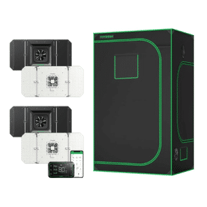 Kit Aerolight 200W CHIP 2835 E GrowHub Com Cabine 120x120x200cm