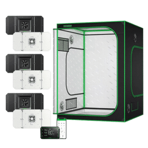 Kit Aerolight 200W CHIP 2835 E GrowHub Com Cabine 150x150x200cm