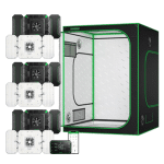 Kit Aerolight 200W CHIP LM301 E GrowHub Com Cabine 150x150x200cm