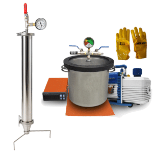 Kit Coluna de Extração + Panela de Purga e Luvas